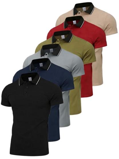 New Summer Men's Fashion Business Casual Quick Dry Polo Shirt Collared Short Sleeve Top Stylish Menswear for Daily Wear