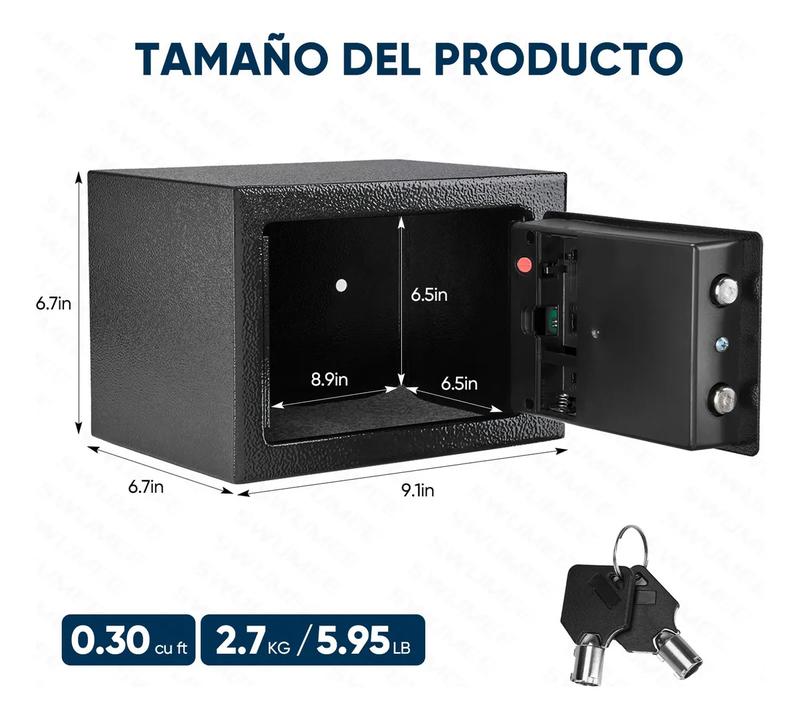 Caja Fuerte Digital De Alta Seguridad Con Código Y Llave