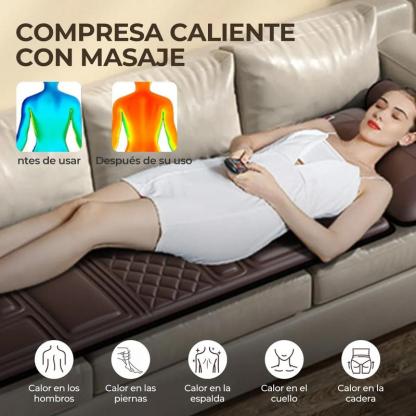 Masajeador Colchón Masajeador 10 Motores 5 Modo Termoterapia