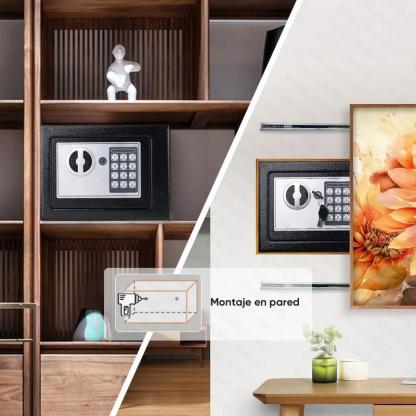 Caja Fuerte Digital De Alta Seguridad Con Código Y Llave