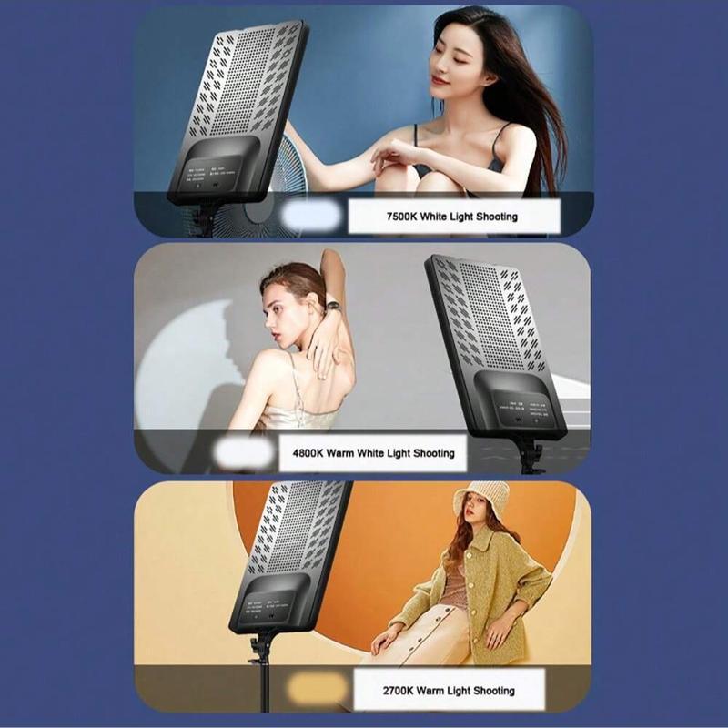 Toptech Lámpara de Maquillaje LED Estudio Fotográfico Portátil 2700k-7500k con Panel de Iluminación