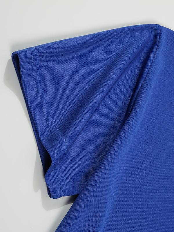 Men's Casual Colorblock Polo Shirts Set of 6, Comfortable Button Collar, Business & Outdoor Sports, Short Sleeve Fitted Tee