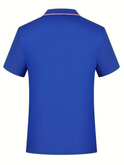 Men's Casual Colorblock Polo Shirts Set of 6, Comfortable Button Collar, Business & Outdoor Sports, Short Sleeve Fitted Tee