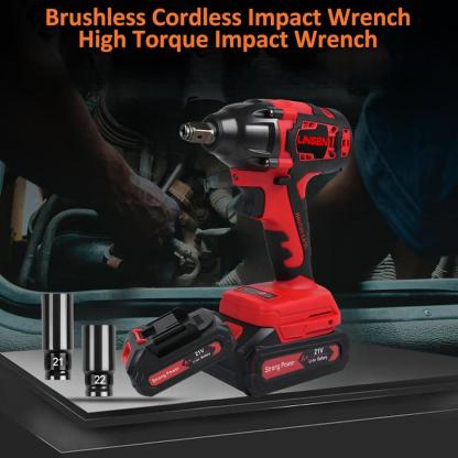 Llave de Impacto Inalámbrica Eléctrica – Alto Torque para Birlos, Tuercas y Tornillos  Ideal para Uso Automotriz y Doméstico