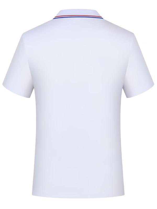 Men's Casual Colorblock Polo Shirts Set of 6, Comfortable Button Collar, Business & Outdoor Sports, Short Sleeve Fitted Tee