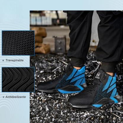 NIEION Tenis Seguridad Industrial Zapato De Trabajo Hombre Mjuer Botas De Seguridad Para Hombre Y Mjuer