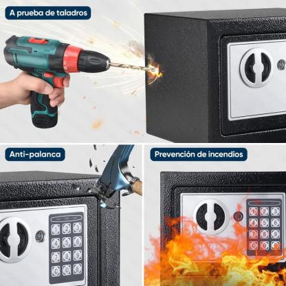 Caja Fuerte Digital De Alta Seguridad Con Código Y Llave