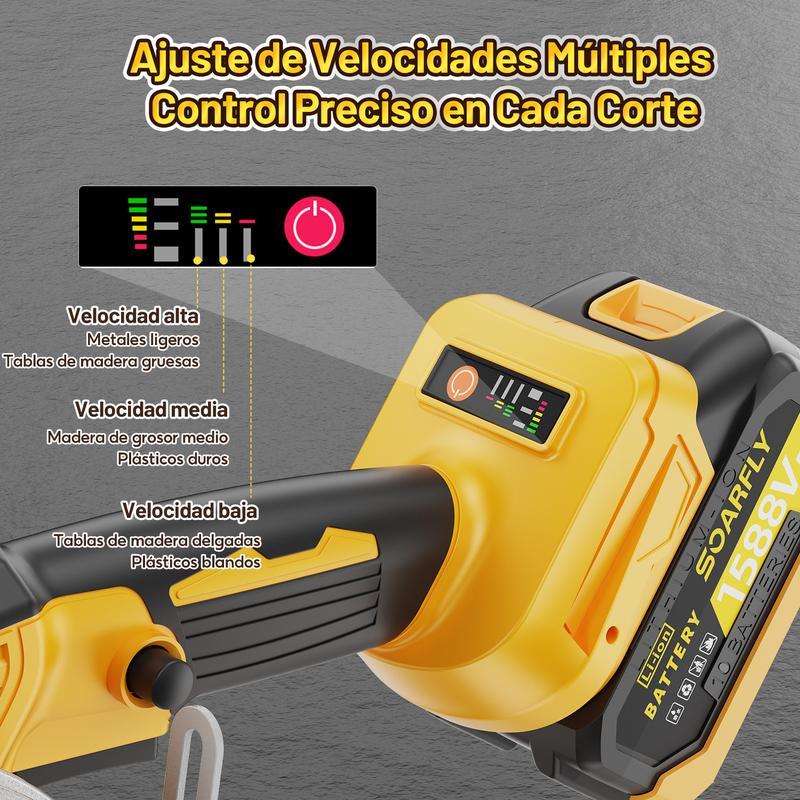 Sierra Circular Inalámbrica de 5 Pulgadas Con Mango