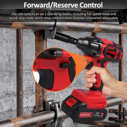 Llave de Impacto Inalámbrica Eléctrica – Alto Torque para Birlos, Tuercas y Tornillos  Ideal para Uso Automotriz y Doméstico