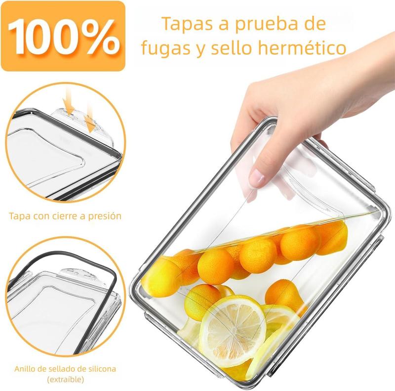 [Official] AISOON Juego de 50/40/16 Piezas de Contenedores Herméticos para Alimentos, Libres de BPA, Apilables, Resistentes a Fugas, Aptos para Congelador y Microondas, con Utensilios de Cocina de Vidrio y Plástico