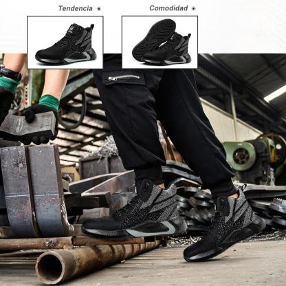 NIEION Tenis Seguridad Industrial Zapato De Trabajo Hombre Mjuer Botas De Seguridad Para Hombre Y Mjuer