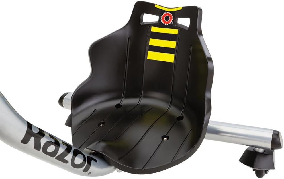Razor PowerRider 360, Triciclo Eléctrico, Giros y Deslizamientos de 360 ​​Grados y Derrapes, Hasta 14 km/h, Hasta 30 minutos, Doble Corona Manillar, Rueda Delantero 200mm, 8+, 54 kg