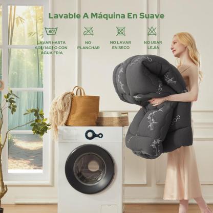 BEDLORE Cubrecolchón Queen de Viscosa Derivada de Bambú, Almohadilla Superior Gruesa Tipo Almohada para Colchón con Bolsillos Elásticos para Colchones de 6-18 Pulgadas, Cubrecolchón Suave para Alivio