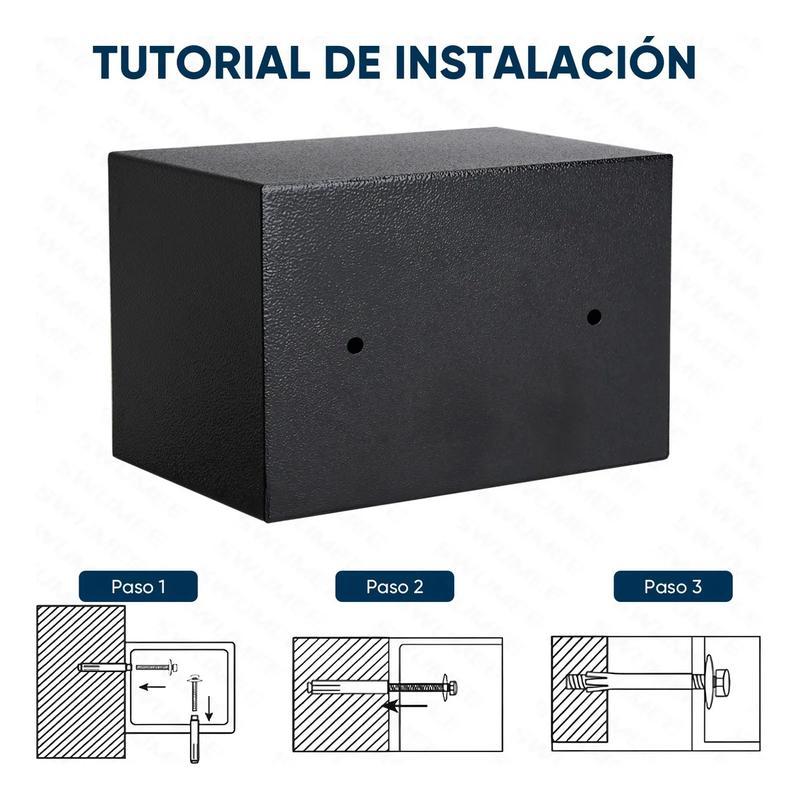 Caja Fuerte Digital De Alta Seguridad Con Código Y Llave