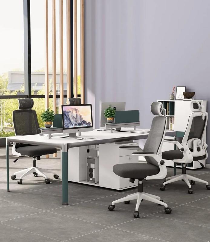 Haojiating Silla De Oficina Ergonomica Soporte Lumbar Ajustable Con Reposa Cabeza
