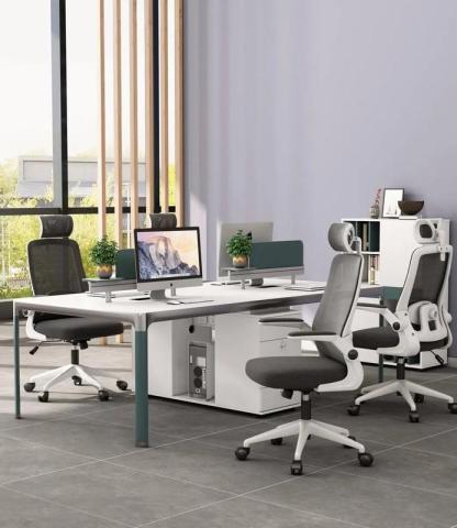 Haojiating Silla De Oficina Ergonomica Soporte Lumbar Ajustable Con Reposa Cabeza