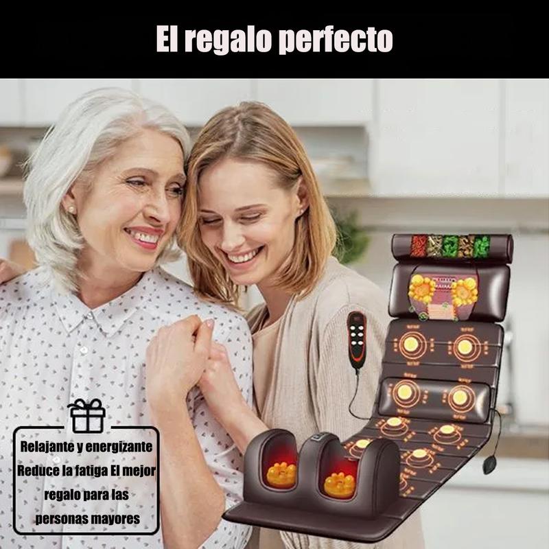 Masajeador Colchón Masajeador 10 Motores 5 Modo Termoterapia