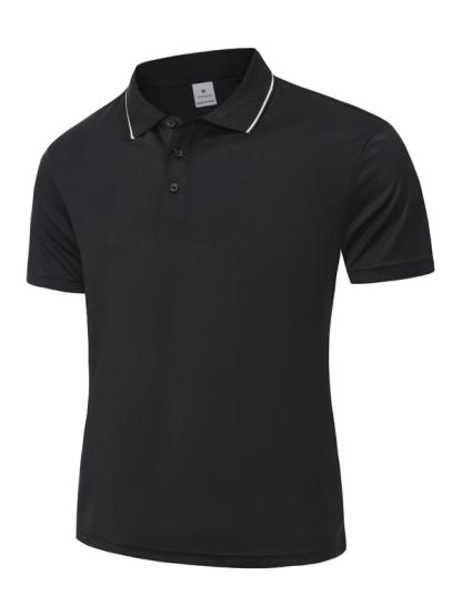 New Summer Men's Fashion Business Casual Quick Dry Polo Shirt Collared Short Sleeve Top Stylish Menswear for Daily Wear