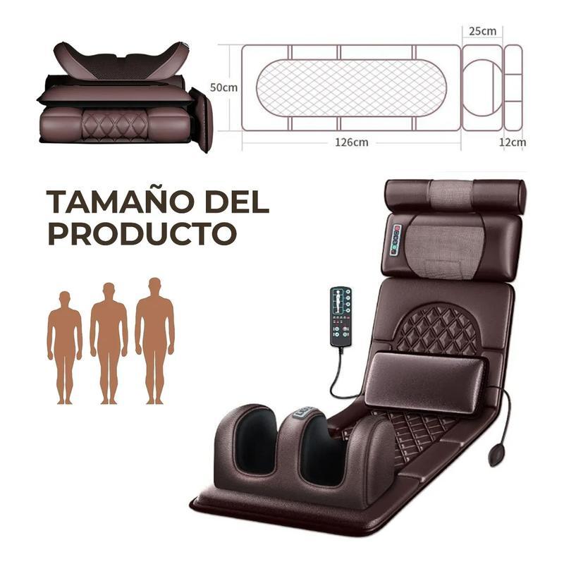 Masajeador Colchón Masajeador 10 Motores 5 Modo Termoterapia