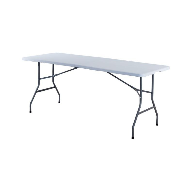Mesa Plegable de Plástico Color Blanca 180 centimetros