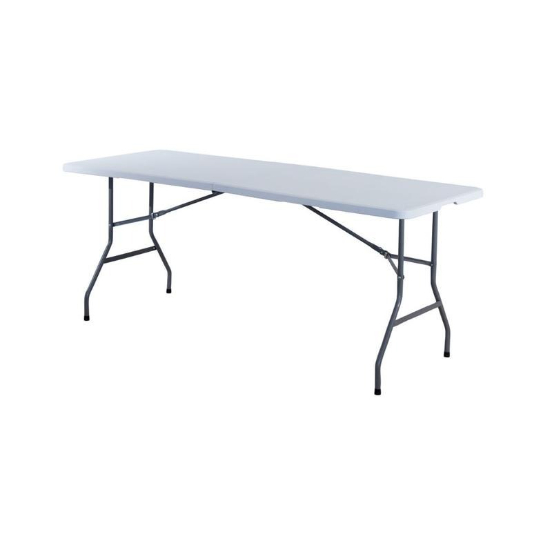 Mesa Plegable de Plástico Color Blanca 180 centimetros