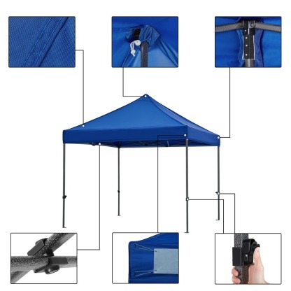 Carpa Toldo Plegable 3x3 Impermeable Reforzado Uso Rudo