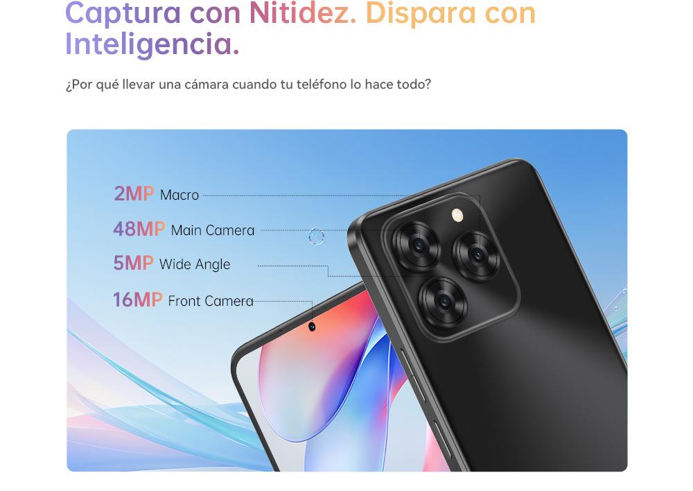 Cubot Note 60 Dual SIM 128 GB Azul 16 GB (6 GB + 10 GB ampliados) RAM Android 15 Pantalla 7,2" 120 Hz Bater&iacute;a 7000 mAh C&aacute;mara Triple 48 MP Protecci&oacute;n IP65  A