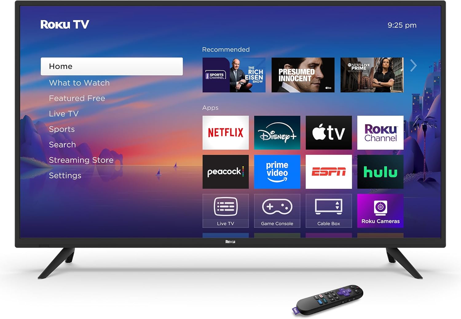 Roku Smart TV 2025 - Serie Selecta de 40 Pulgadas, TV Full HD de 1080p - RokuTV con Control Remoto de Voz - Televisión LED de visualización Plana con Wi-Fi para transmitir Noticias Locales en Vivo