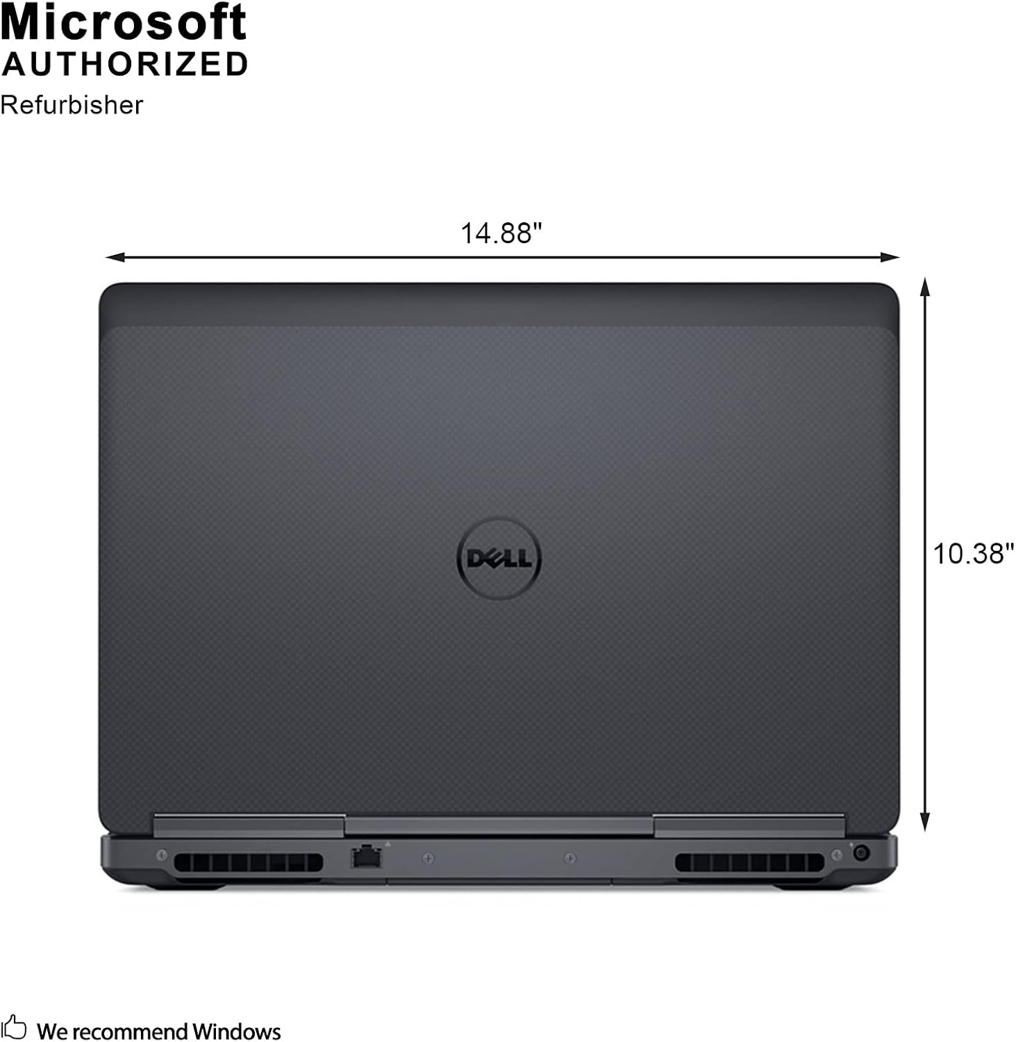 Dell Precision 7510 portátil de 15,6 pulgadas, Core de 2,7GHz, RAM de 16 GB, SSD de 512 GB, Windows 10 Pro 64bit, cámara web (Reacondicionado)