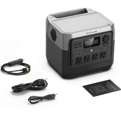 Estación de energía portátil ECOFLOW RIVER 2 Pro 700, batería LiFePO4 de 718Wh, carga rápida de 70 minutos, 4X800W (X-Boost 1600W) salidas AC
