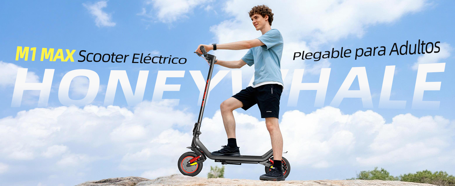 HONEYWHALE M1 MAX Scooter El&eacute;ctrico Plegable para Adultos,