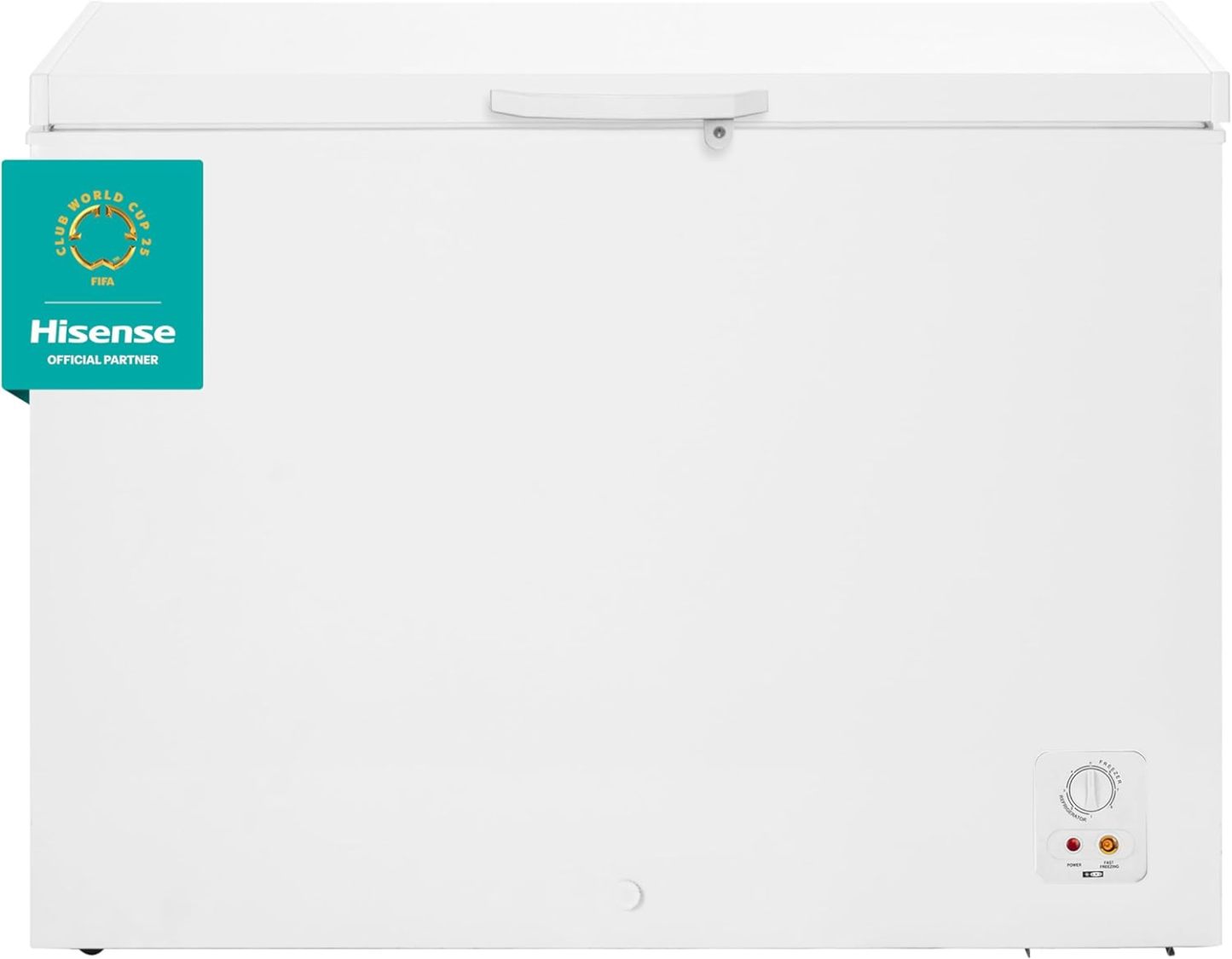 Hisense FC50D6AWX Congelador, 5 pies cúbicos, Temperatura ajustable, Fast Freeze, Cerradura de seguridad, 62x56x85cm(AnchoxLargoxAlto), Blanco