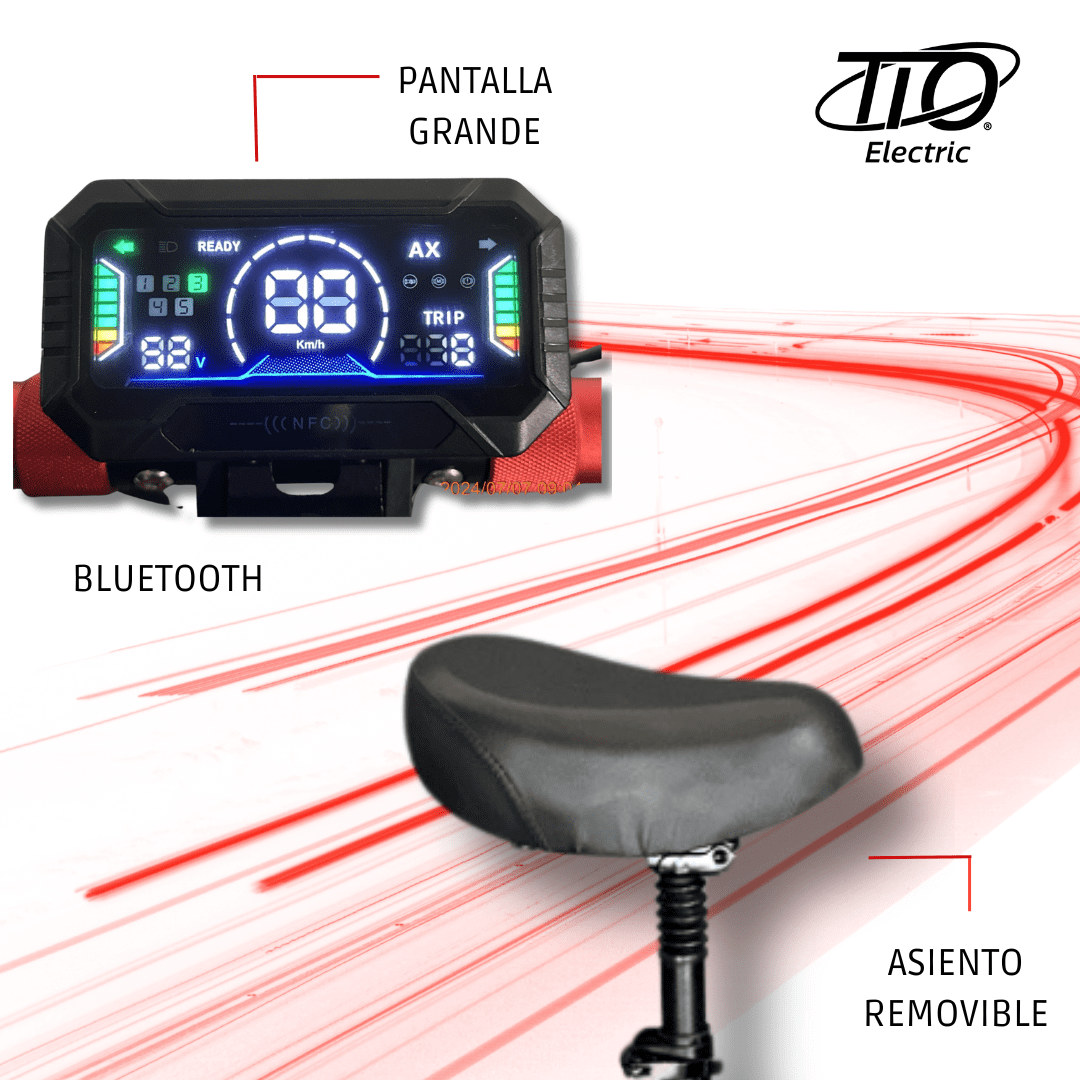 Scooter Eléctrico TIO T5 MASTER 1000W Patín Eléctrico Adulto