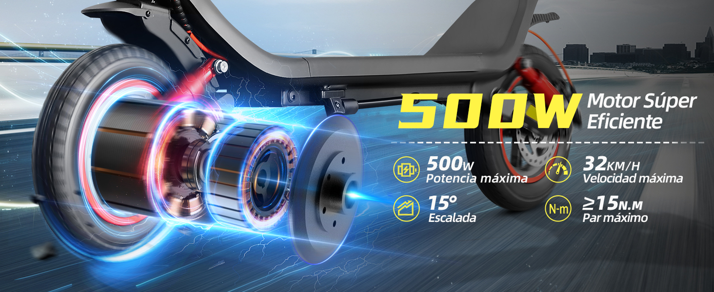 HONEYWHALE M1 MAX Scooter El&eacute;ctrico Plegable para Adultos,