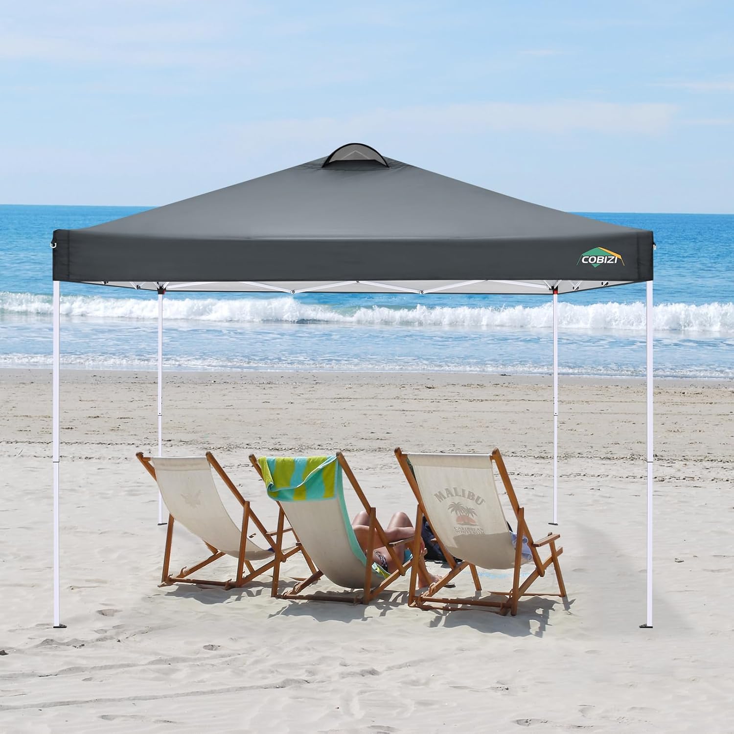 COBIZI - Toldo desplegable de 10 x 20 Pulgadas con 6 Paredes Laterales, toldo Impermeable para Eventos al Aire última intervensión, UPF 50+ cenador portátil para Fiestas, Playa, Camping, Boda,
