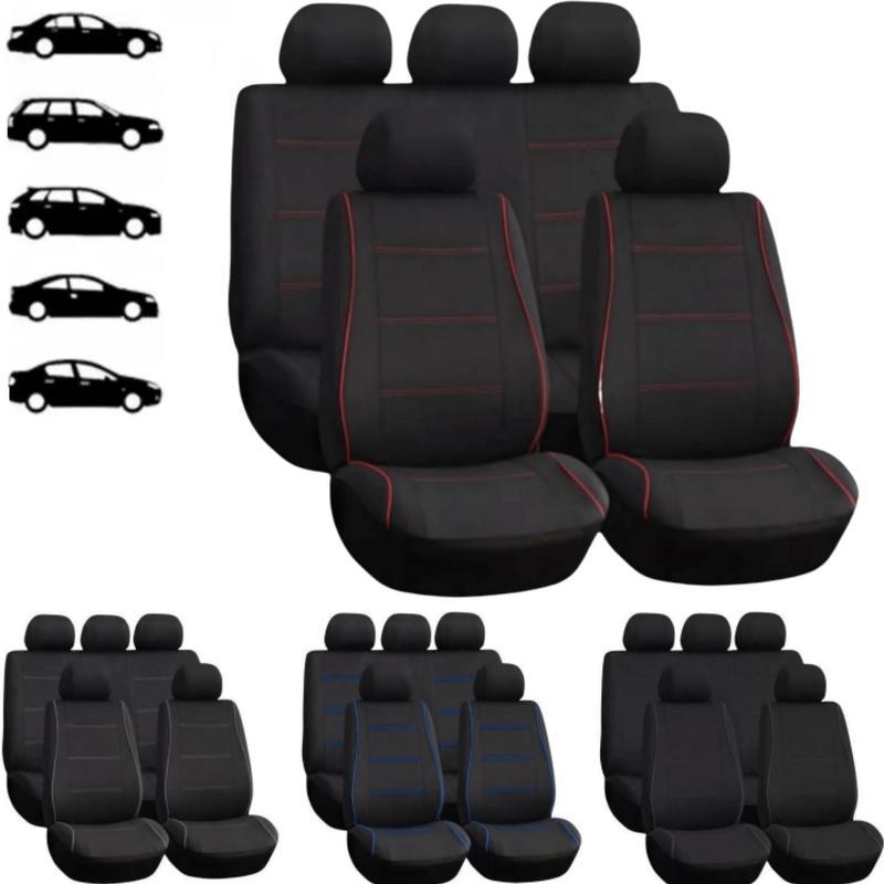 Juego De Fundas Para 5 Asientos De Auto 9 Piezas Universal