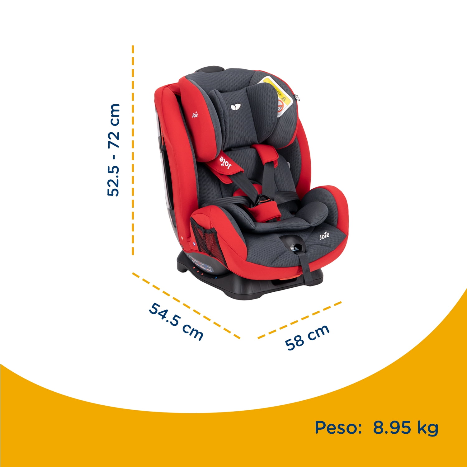 Autoasiento Bebe Joie Stages Silla Expandible Carro 3 En 1 Gray Gray