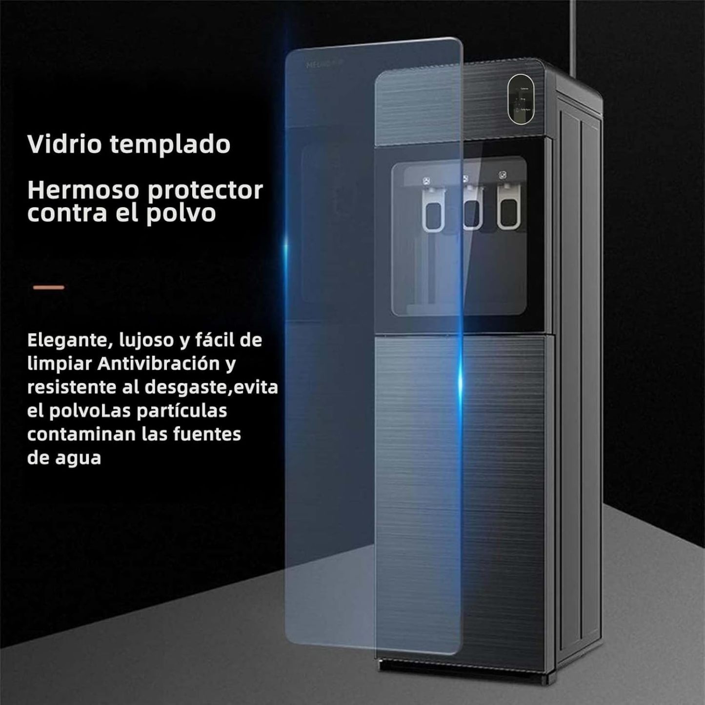 Despachador de Agua Garrafon Oculto 3 Ajustes de Temperatura Dispensador de Agua-Caliente Fría y A gua de la Habitación Dispensador de AG UA de Acero Apto para Botellas de 18.5 L (Gris)