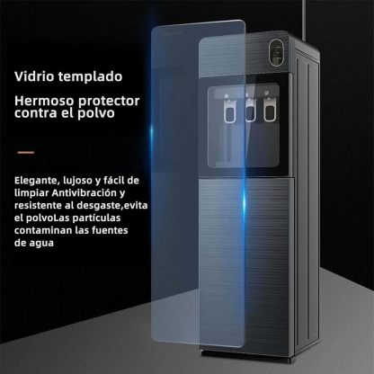 Despachador de Agua Garrafon Oculto 3 Ajustes de Temperatura Dispensador de Agua-Caliente Fría y A gua de la Habitación Dispensador de AG UA de Acero Apto para Botellas de 18.5 L (Gris)