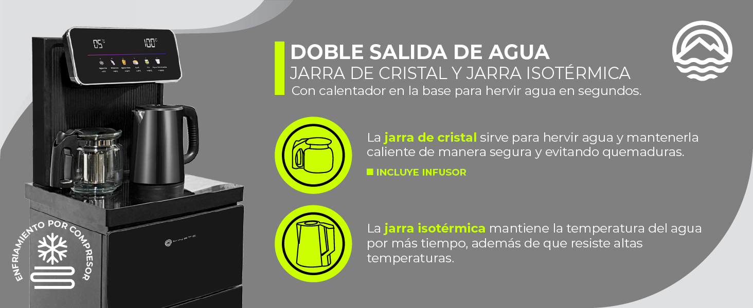 Doble salida de agua