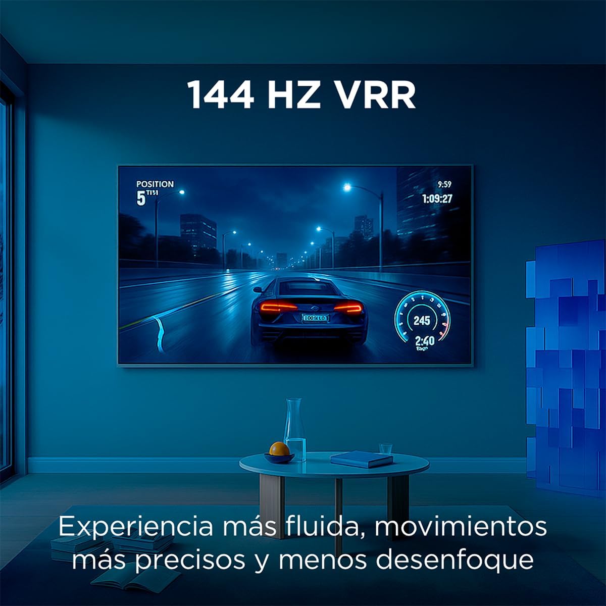 TCL 65A300W Smart TV Pantalla NXTVision TV 65” 4K QLED Pro Google TV | HDR10 | Dolby Audio | WiFi y Bluetooth | Compatible con Alexa, Chromecast Integrado