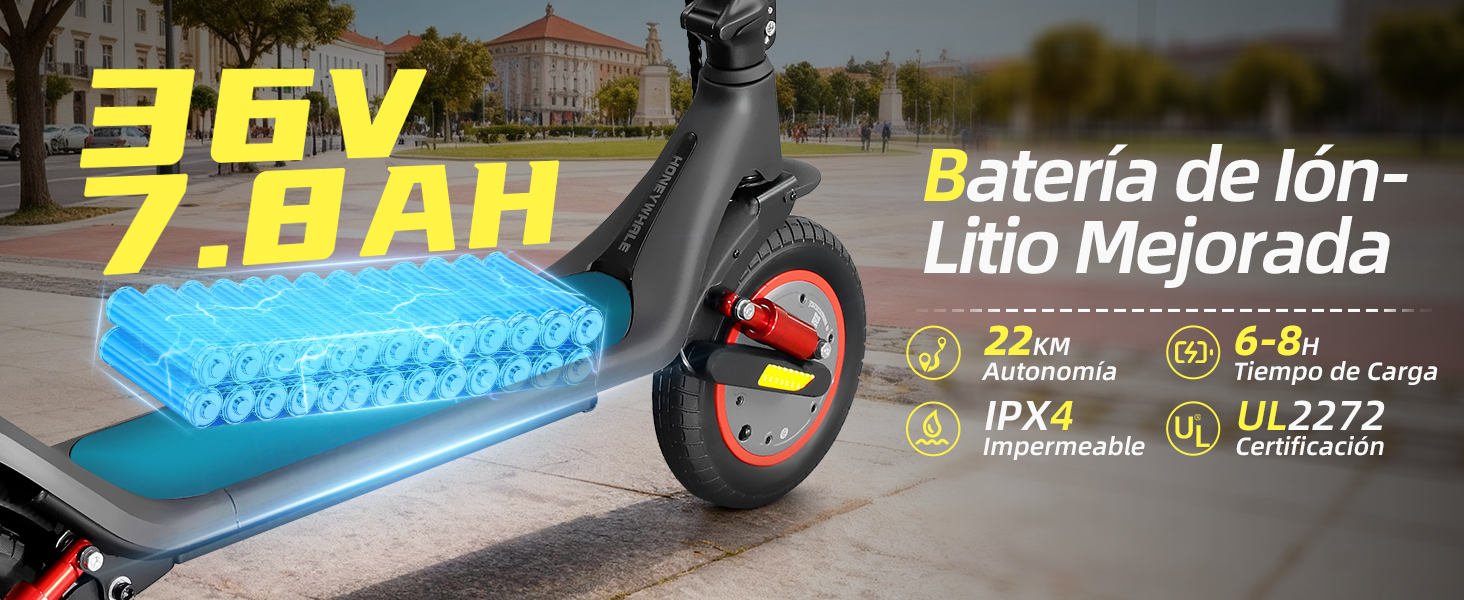 HONEYWHALE M1 MAX Scooter El&eacute;ctrico Plegable para Adultos,