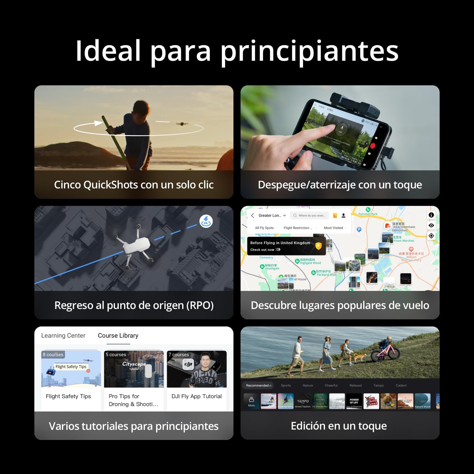DJI Pack Mini 3 Vuela MÃ¡s (RC) â€“ Dron Mini con cÃ¡mara ligero y plegable con vÃ­deo 4K HDR, Foto de 48MP, 38 min tiempo vuelo, GrabaciÃ³n vertical y funciones inteligentes, Color Gris