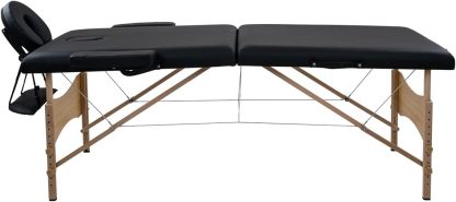 LUXZEN - Cama para Masajes Portatil Plegable Profesional con Estuche y Altura Ajustable Camilla Fisioterapia Ideal para Tatuar SPA Quiropraxia o Facial (Extra Grande 85cm Ancho) (Beige)