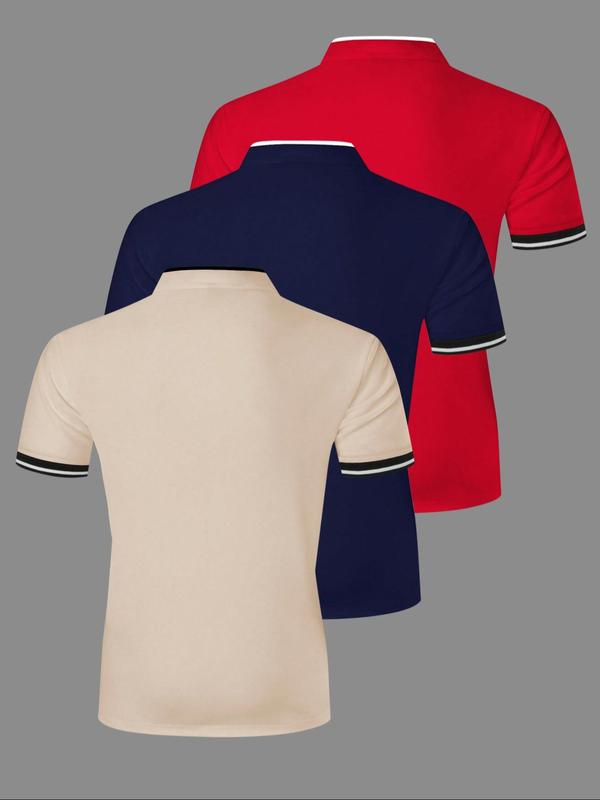 6 Pack Men's Quick Dry Performance Polo Shirts, Stylish Fitted Golf Shirts, Casual Comfortable Cotton Blend for Everyday Wear, Athletic Quality Sports