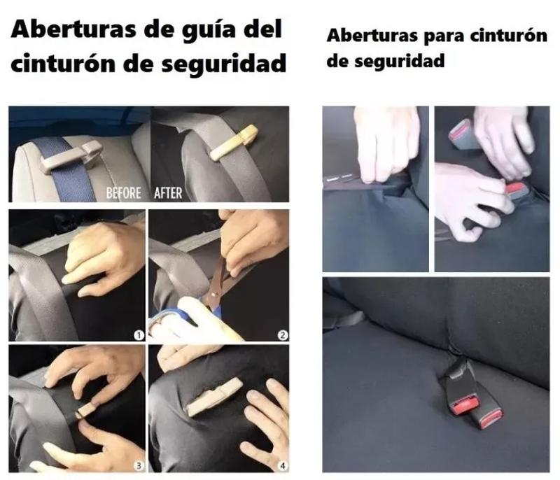 Juego De Fundas Para 5 Asientos De Auto 9 Piezas Universal