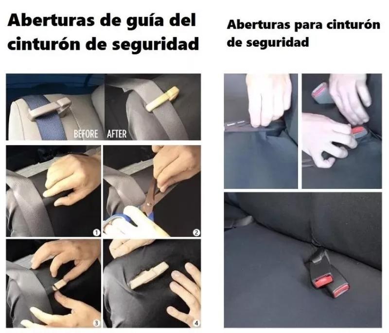 Juego De Fundas Para 5 Asientos De Auto 9 Piezas Universal