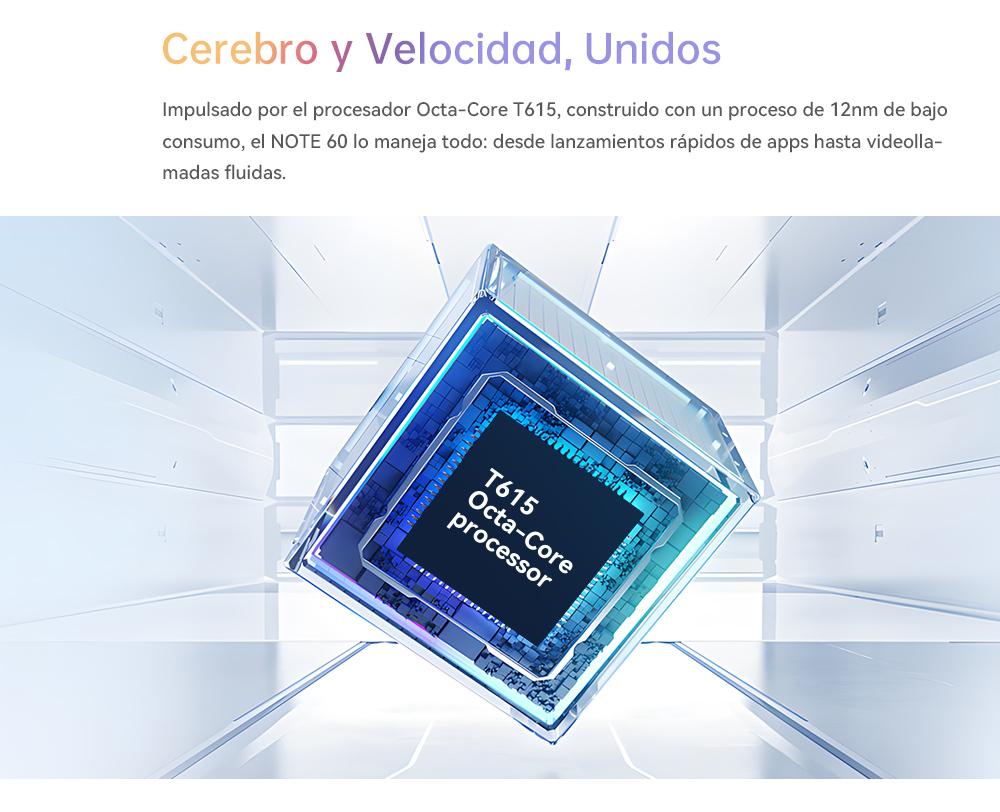 Cubot Note 60 Dual SIM 128 GB Azul 16 GB (6 GB + 10 GB ampliados) RAM Android 15 Pantalla 7,2" 120 Hz Bater&iacute;a 7000 mAh C&aacute;mara Triple 48 MP Protecci&oacute;n IP65  A