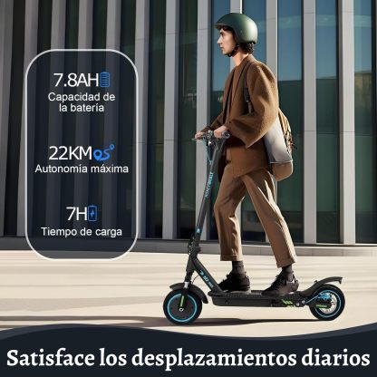 HONEYWHALE M2 MAX Scooter Eléctrico Plegable para Adultos, Motor de 500 W de Potencia Máxima, Velocidad Máxima 32KM/H, 22KM con Una Carga Completa, Patin Eléctrico con App Control Bluetooth