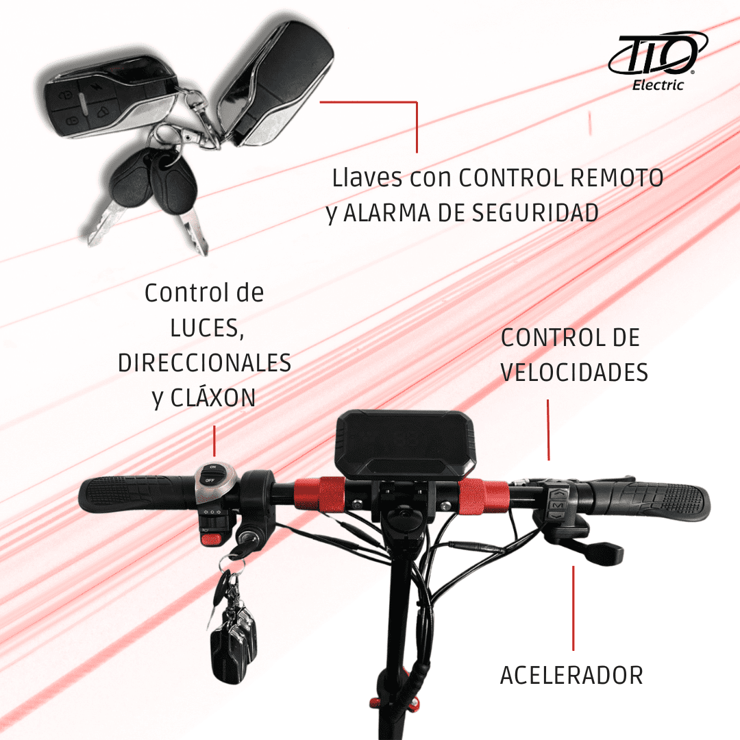Scooter Eléctrico TIO T5 MASTER 1000W Patín Eléctrico Adulto